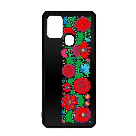 Matyó Classic magyar mintás hungarian folk Samsung Galaxy A21s fekete tok