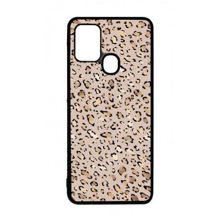 Rose Gold Leopard Wild Beauty Animal Fashion Csajos Allat mintas Samsung Galaxy A21s tok