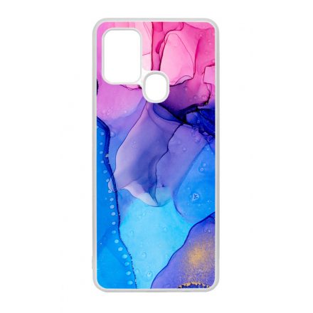 Blue Pink Gradient Ink kek rozsaszin marvanyos Samsung Galaxy A21s tok