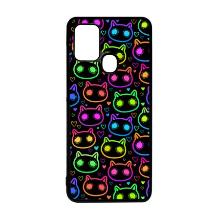 Halloween Macskak - Colored Samsung Galaxy A21s tok