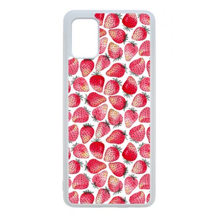 Strawberry BOOM - Eper mintás Samsung Galaxy A31 tok