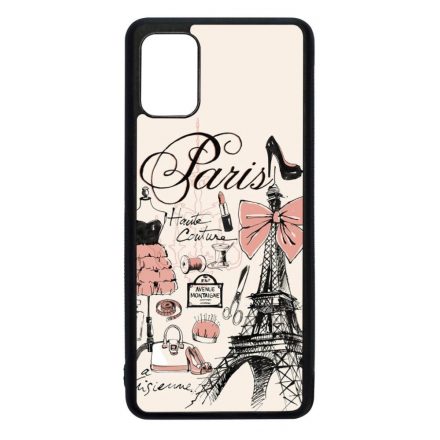 paris párizs eiffel torony tornyos Samsung Galaxy A41 fekete tok