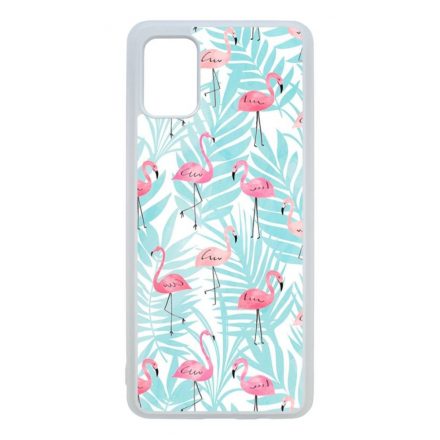 Flamingo Pálmafa nyár Samsung Galaxy A41 átlátszó tok