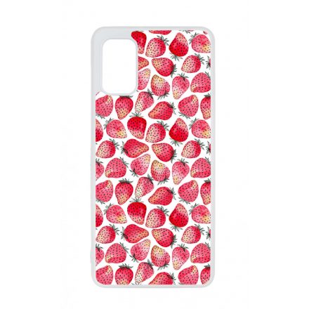 Strawberry BOOM - Eper mintás Samsung Galaxy A41 tok