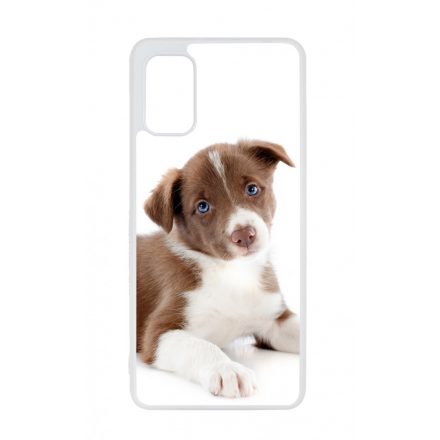 Édes Border Collie kölyök kutyus Samsung Galaxy A41 tok