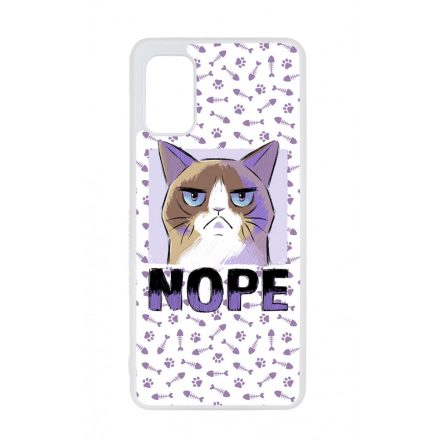 NOPE Cat Antisocial Antiszocialis Meno Trendi Samsung Galaxy A41 tok