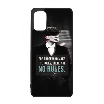 Tommy Shelby No rules idezet peaky blinders Samsung Galaxy A41 tok