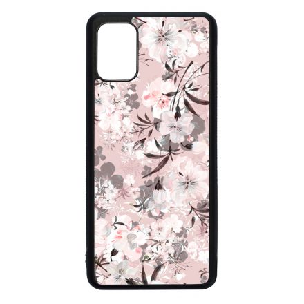 Puderpink tavaszi viragos Samsung Galaxy A41 tok