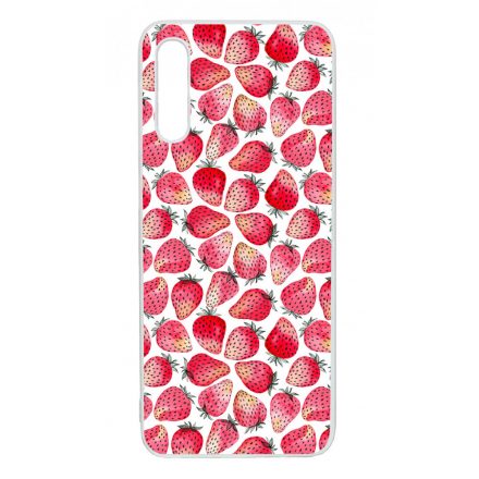 Strawberry BOOM - Eper mintás Samsung Galaxy A50 tok