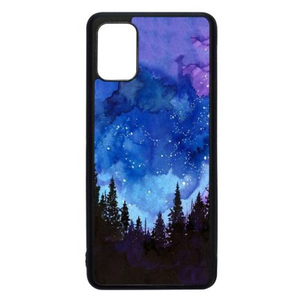 téli karácsonyi art Samsung Galaxy A51 fekete tok