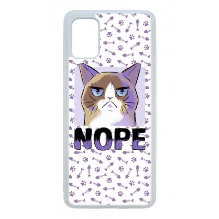 NOPE Cat Antisocial Antiszocialis Meno Trendi Samsung Galaxy A51 tok