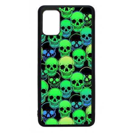 Green Skulls - Halloween Samsung Galaxy A51 tok