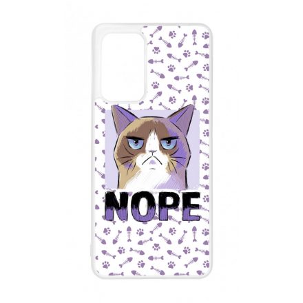 NOPE Cat Antisocial Antiszocialis Meno Trendi Samsung Galaxy A52 tok