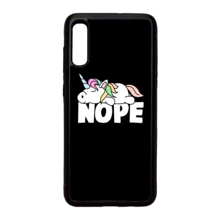 NOPE unikornis unicorn egyszarvú Samsung Galaxy A70 fekete tok