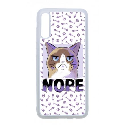 NOPE Cat Antisocial Antiszocialis Meno Trendi Samsung Galaxy A70 tok