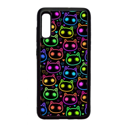 Halloween Macskak - Colored Samsung Galaxy A70 tok