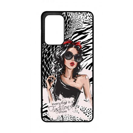 Fashion Show Girl Wild Beauty Animal Fashion Csajos Allat mintas Samsung Galaxy A72 tok