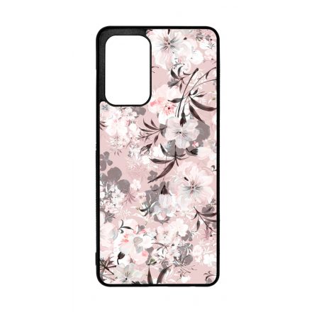 Puderpink tavaszi viragos Samsung Galaxy A72 tok