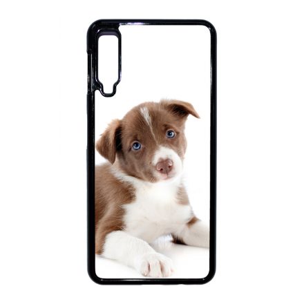 Édes Border Collie kölyök kutyus Samsung Galaxy A7 (2018) tok