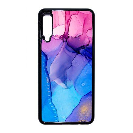 Blue Pink Gradient Ink kek rozsaszin marvanyos Samsung Galaxy A7 (2018) tok