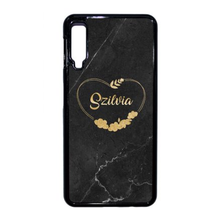 marble marvany mintas Heart szivecskes Samsung Galaxy A7 (2018) tok