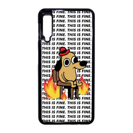 This is fine DOG kutyas meme Samsung Galaxy A7 (2018) tok