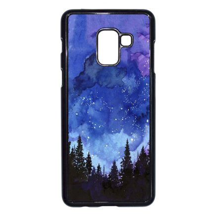 téli karácsonyi art Samsung Galaxy A8 (2018) tok