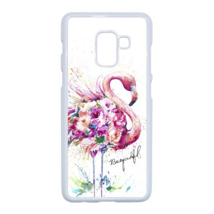 Álomszép Flamingo tropical summer nyári Samsung Galaxy A8 (2018) tok