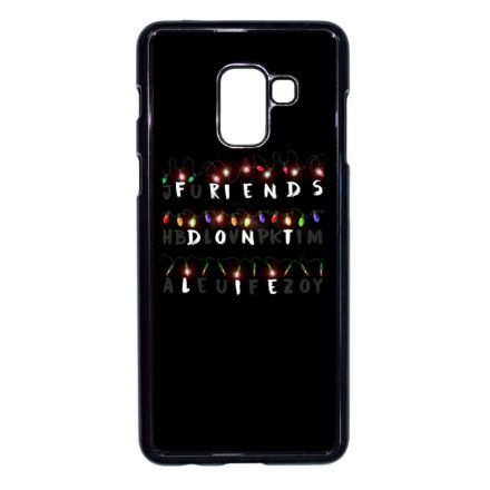 Friends dont lie - stranger things Samsung Galaxy A8 (2018) fekete tok