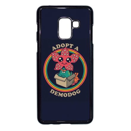 Adopt a Demodog - Stranger things Samsung Galaxy A8 (2018) fekete tok