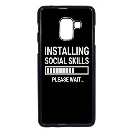 Installing social skills Antisocial Antiszocialis Meno Trendi Samsung Galaxy A8 (2018) tok