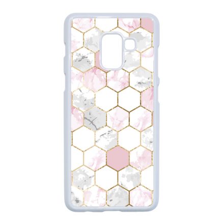 Geometric Rose Gold marvanyos marvany mintas Samsung Galaxy A8 (2018) tok