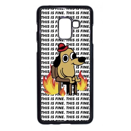 This is fine DOG kutyas meme Samsung Galaxy A8 (2018) tok