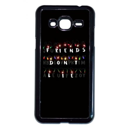 Friends dont lie - stranger things Samsung Galaxy J3 (2015-2016) fekete tok