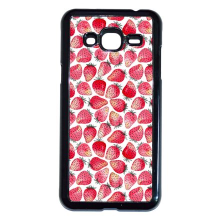 Strawberry BOOM - Eper mintás Samsung Galaxy J3 2015-2016 tok