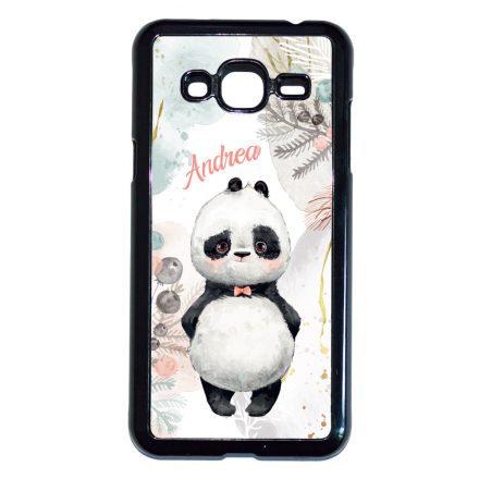 Édes kis Panda - Téli mintás Samsung Galaxy J3 2015-2016 tok