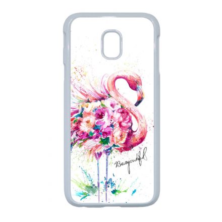 Álomszép Flamingo tropical summer nyári Samsung Galaxy J5 (2017) fehér tok