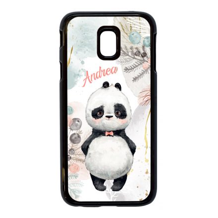 Édes kis Panda - Téli mintás Samsung Galaxy J5 (2017) tok