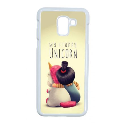 agnes unikornis gru my fluffy unicorn Samsung Galaxy J6 (2018) fehér tok