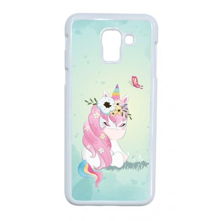 Édes unikornis és a Pillangó unicorn egyszarvú Samsung Galaxy J6 (2018) tok