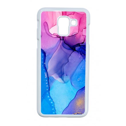 Blue Pink Gradient Ink kek rozsaszin marvanyos Samsung Galaxy J6 (2018) tok