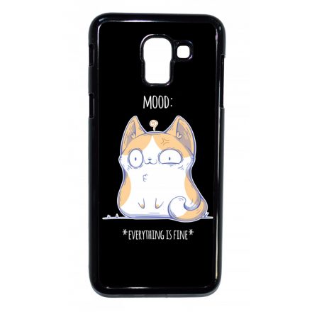 Cat Mood cicas macskas this is fine Samsung Galaxy J6 (2018) tok