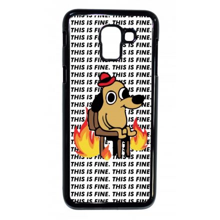 This is fine DOG kutyas meme Samsung Galaxy J6 (2018) tok