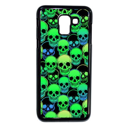 Green Skulls - Halloween Samsung Galaxy J6 2018 tok