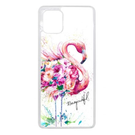 Álomszép Flamingo tropical summer nyári Samsung Galaxy Note 10 Lite átlátszó tok