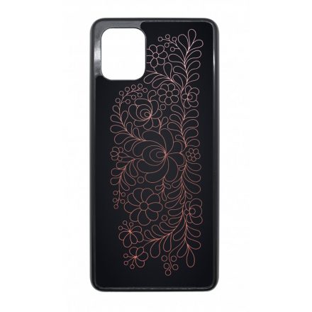 Elegáns Matyó - Rosegold magyar mintás hungarian folk Samsung Galaxy Note 10 Lite tok