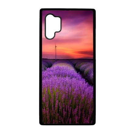 levendula levendulás levander lavender provence Samsung Galaxy Note 10 Plus fekete tok