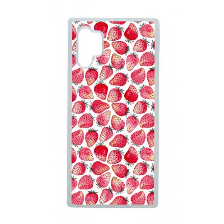 Strawberry BOOM - Eper mintás Samsung Galaxy Note 10 Plus tok