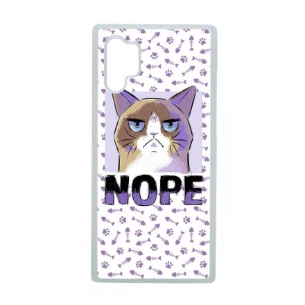 NOPE Cat Antisocial Antiszocialis Meno Trendi Samsung Galaxy Note 10 Plus tok