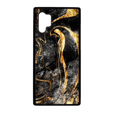 Luxury Golden Black marvanyos marvany mintas Samsung Galaxy Note 10 Plus tok